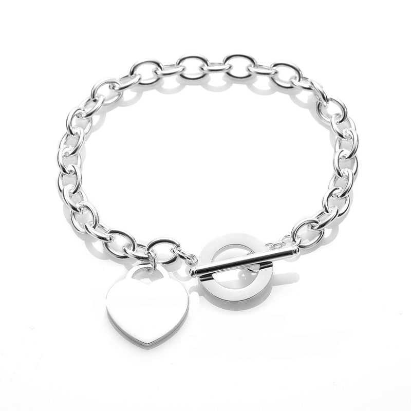 Armband Heart Circle Silber