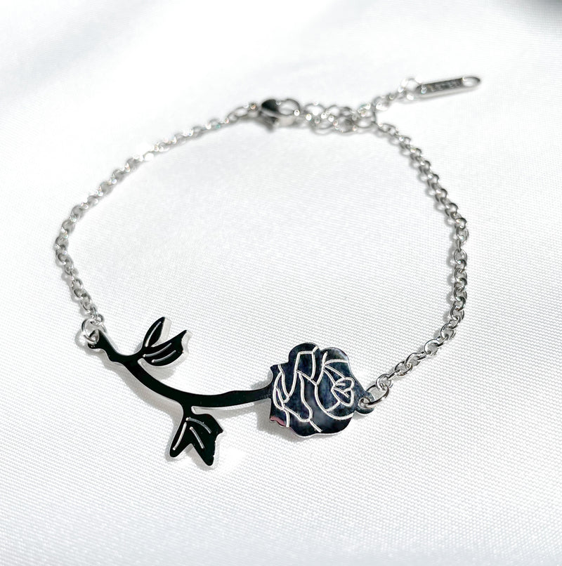 Armband Flower Silber